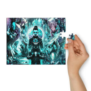 Travels to Telos Jigsaw puzzle with tin